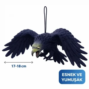 BUĞZ Asılabilir Lateks Kartal Dekor Süsü Siyah 17-18 Cm