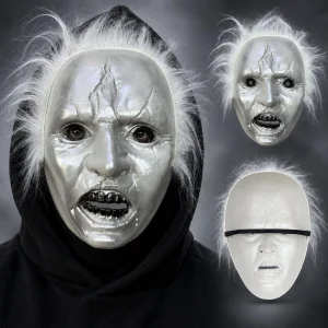 BUĞZ Beyaz Saçlı Michael Myers Plastik Karakter Maskesi