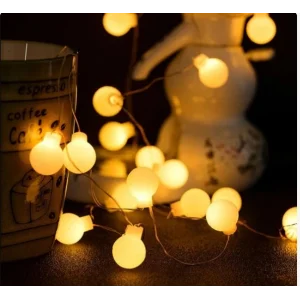 BUĞZ Beyaz Top Led Gün ışığı Pilli 2 Kademeli