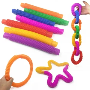 BUĞZ Boru Oyuncak - 6lı Set - Rengarenk - Plastik