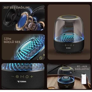 BUĞZ D33 Siyah Taşınabilir Kablosuz Bluetooth Hoparlör
