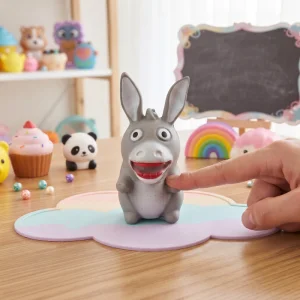 BUĞZ Eşek Tasarımlı Squishy - 12li Paket - Yumuşak Oyuncak