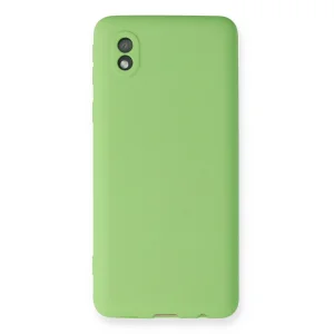 BUĞZ Galaxy A01 Core Kılıf First Silikon - Yeşil