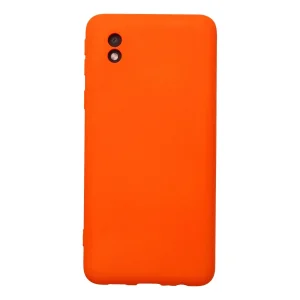 BUĞZ Galaxy A01 Core Kılıf Nano İçi Kadife Silikon - Turuncu