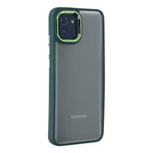 BUĞZ Galaxy A03 Kılıf Dora Kapak - Haki Yeşil