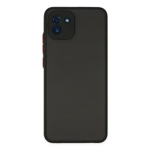 BUĞZ Galaxy A03 Kılıf Montreal Silikon Kapak - Siyah