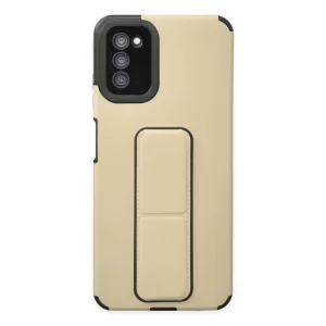 BUĞZ Galaxy A03s Kılıf Mega Standlı Silikon - Gold