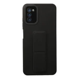 BUĞZ Galaxy A03s Kılıf Mega Standlı Silikon - Siyah