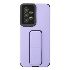 BUĞZ Galaxy A53 5g Kılıf Mega Standlı Silikon - Lila