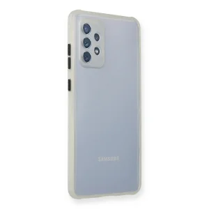 BUĞZ Galaxy A72 Kılıf Miami Şeffaf Silikon - Şeffaf