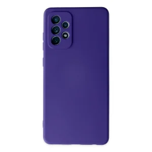 BUĞZ Galaxy A72 Kılıf Nano İçi Kadife Silikon - Mor