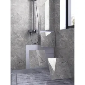 BUĞZ Gri Mermer Desen Duvar Sticker (30x30)