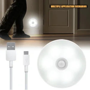 BUĞZ Hareket Sensörlü Usb Şarjlı Led Işık Lamba