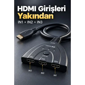 BUĞZ HDMI Switch HDR ve YUV 4:4:4 Destekli Seçici - BUĞZ