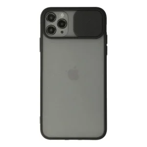 BUĞZ İphone 11 Pro Kılıf Palm Buzlu Kamera Sürgülü Silikon - Siyah