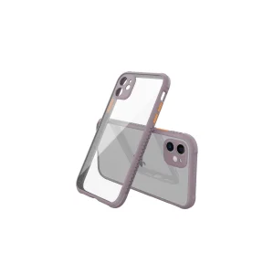 BUĞZ İphone 12 Mini Kılıf Miami Şeffaf Silikon - Açık Mor
