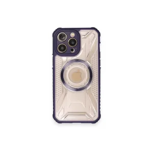 BUĞZ İphone 12 Pro Kılıf Prag Magneticsafe Kapak - Derin Mor