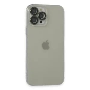 BUĞZ İphone 13 Pro Max Kılıf Luko Lens Silikon - Yeşil