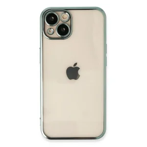 BUĞZ İphone 14 Kılıf Razer Lensli Silikon - Yeşil