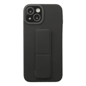 BUĞZ İphone 14 Plus Kılıf Mega Standlı Silikon - Siyah