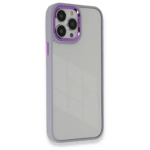 BUĞZ İphone 14 Pro Kılıf Dora Kapak - Lila