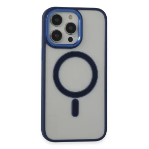 BUĞZ İphone 14 Pro Kılıf Room Magneticsafe Silikon - Lacivert