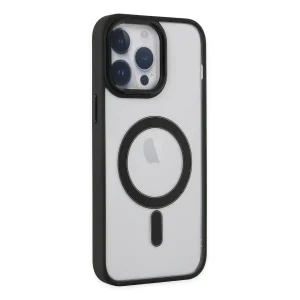 BUĞZ İphone 14 Pro Kılıf Room Magneticsafe Silikon - Siyah