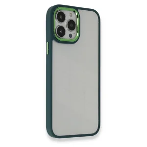 BUĞZ İphone 14 Pro Max Kılıf Dora Kapak - Haki Yeşil