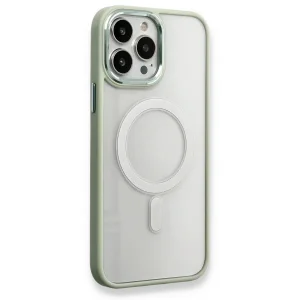 BUĞZ İphone 14 Pro Max Kılıf Room Magneticsafe Silikon - Su Yeşili