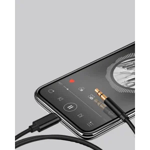 BUĞZ iPhone Uyumlu Lightning 3.5mm Aux Adaptör Kablo Stereo Ses Aktarım - BUĞZ