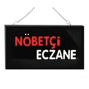 BUĞZ Işıklı Tak Çalıştır Hazır Tabela Nöbetçi Eczane