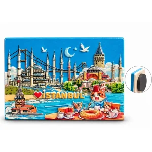 BUĞZ İstanbul Temalı Polyester Magnet Alk5876