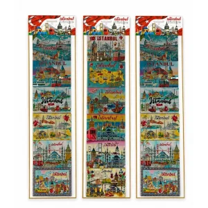 BUĞZ İstanbul Temalı Silikon Buzdolapı Süsü Magnet 6lı Set Alk5809
