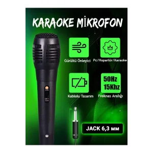 BUĞZ Karaoke Mikrofon Kablolu Mikrofon 6.5 Mm Karaoke Mikrofonu ( BUĞZ )
