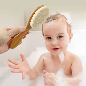 BUĞZ Keçi Kılı Organik Bebek Banyo Tarağı