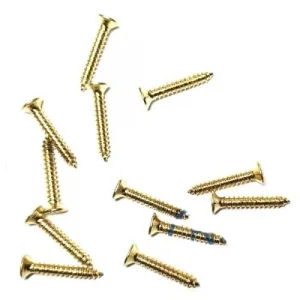 BUĞZ Klips, Menteşe, Ayak, Ağaç, Sunta Vidası 2,2x13 Mm - Sarı 100 Adet