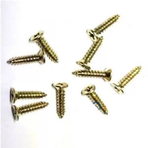 BUĞZ Klips, Menteşe, Ayak, Ağaç, Sunta Vidası 2,2x9,5mm - Sarı 100 Adet