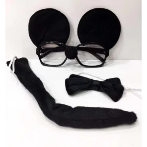 BUĞZ Mickey Mouse Gözlüğü Papyonu Kuyruğu Seti