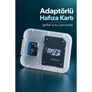 BUĞZ MicroSD Hafıza Kartı 16 GB Adaptörlü Set - BUĞZ