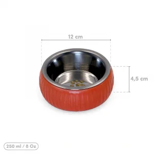 BUĞZ Mikopet Organik Seramik Mama Kabı Kiremit