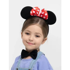 BUĞZ Minnie Mouse Kostüm Seti Taç Kuyruk Papyon Gösteri Seti
