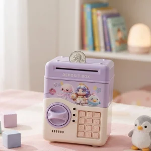 BUĞZ Müzikli Kumbara - Işıklı - Şifreli ATM Tasarımlı