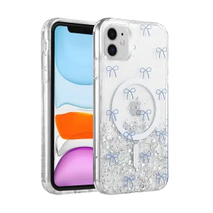 BUĞZ Onegif  İphone 11 Misk Simli Magsafe Kapak - Desen 3