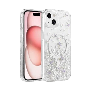 BUĞZ Onegif  İphone 14 Misk Simli Magsafe Kapak - Desen 2