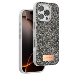 BUĞZ Onegif  İphone 16 Pro Bright Simli Kapak - Gümüş