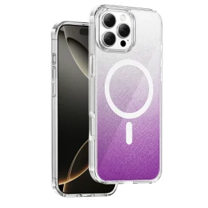 BUĞZ Onegif  İphone 16 Pro Max Sora Simli Magsafe Kapak - Mor