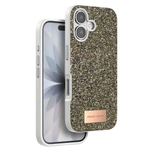 BUĞZ Onegif  İphone 17 Bright Simli Kapak - Çöl Titanyum