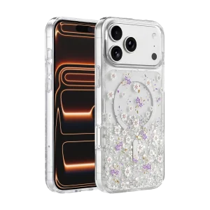 BUĞZ Onegif  İphone 17 Pro Max/18 Pro Max Misk Simli Magsafe Kapak - Desen 2
