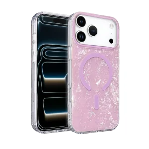 BUĞZ Onegif  İphone 17 Pro/18 Pro Mila Dalgalı Magsafe Kapak - Lila