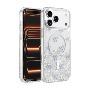 BUĞZ Onegif  İphone 17 Pro/18 Pro Misk Simli Magsafe Kapak - Desen 3